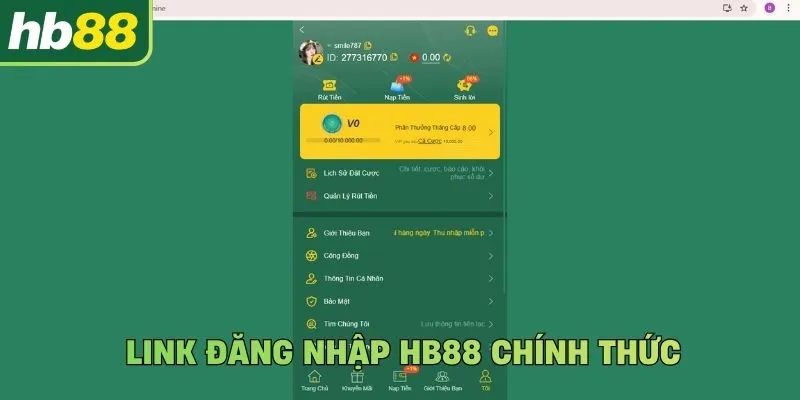 Link đăng nhập Hb88 chính thức